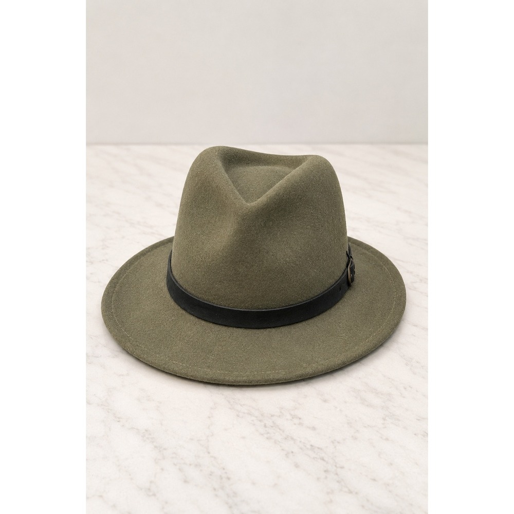 Bailey of Hollywood Briar LiteFelt Mens Wool Fedora Olive Green Packable Classic
